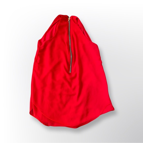 Red Sleeveless Blouse, Small - Picture 2 of 7